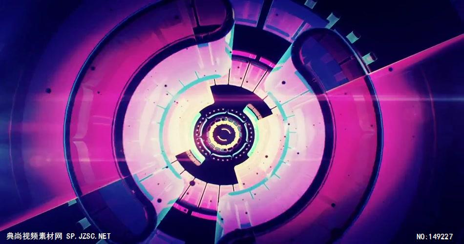 YM0797超炫3D隧道穿越动感节奏(有音乐)