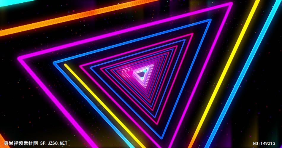 YM4659炫彩三角形线条