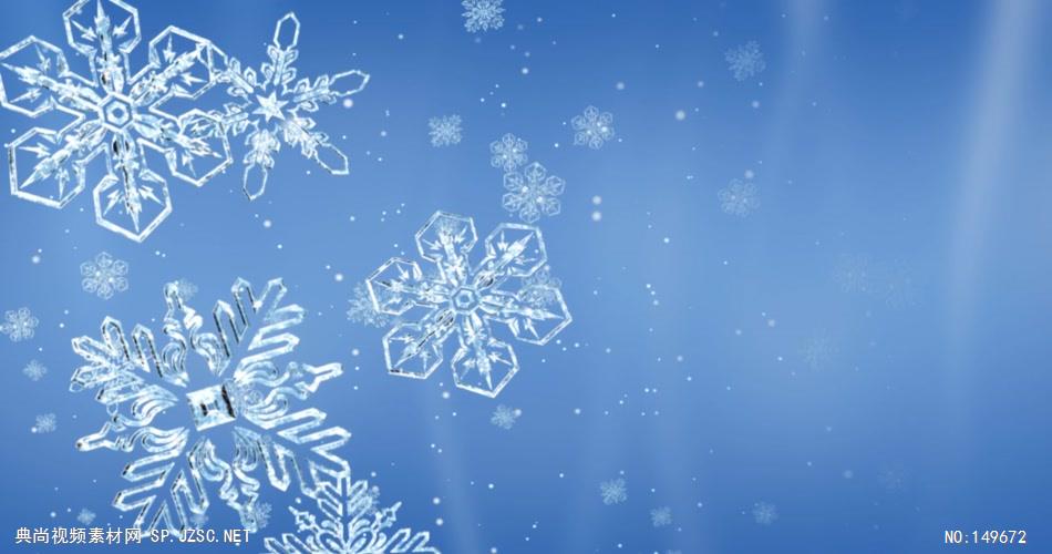 M18雪花粒子 冰雪世界 视频背景