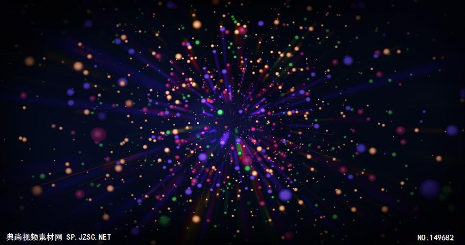 A223-五彩粒子高清LED动态背景 视频背景
