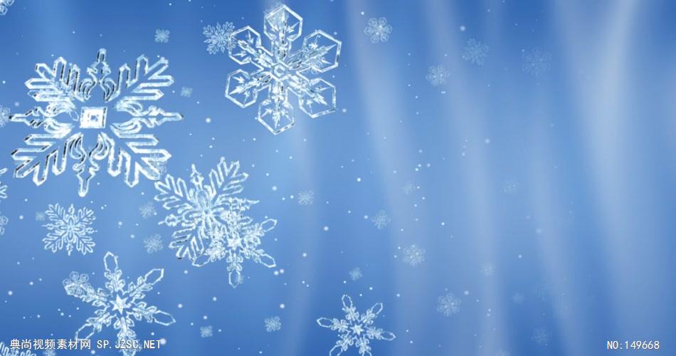 YM0175雪花粒子 冰雪世界 视频背景