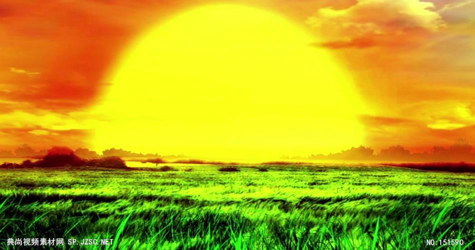 YM2304夕阳+太阳+大气草原 草原山川歌舞 配乐 歌舞