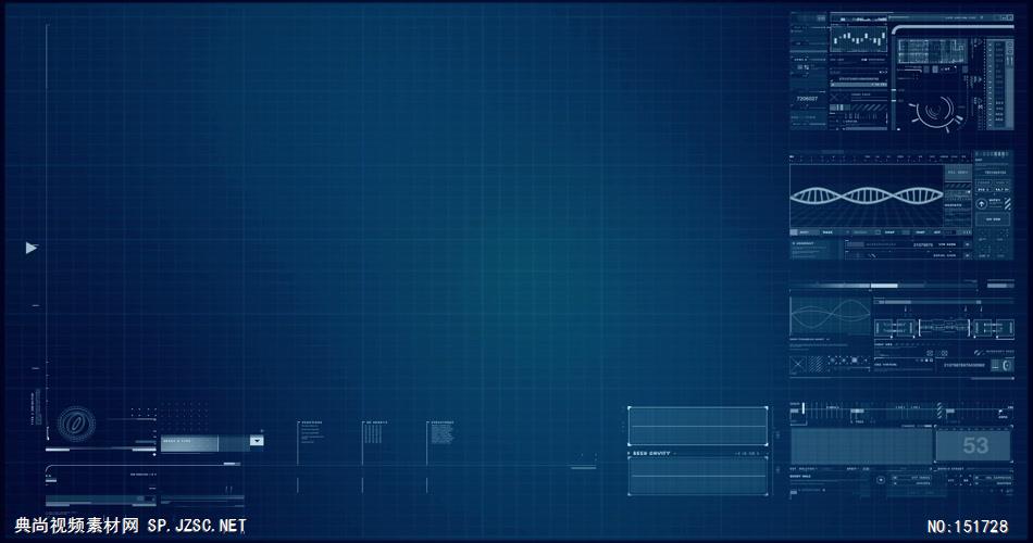 数字+科技+信息+(4)科技背景科技动态背景 动态背景 虚拟背景视频