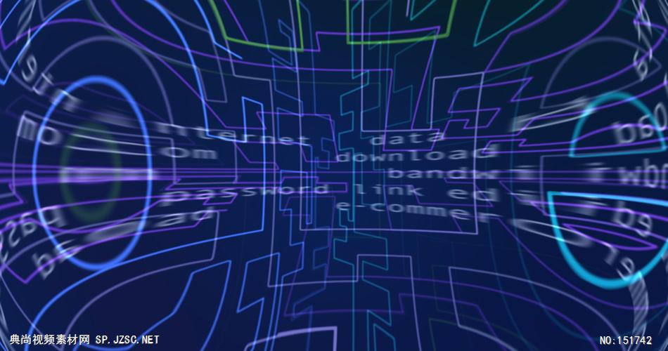 互连网时代（高清）DW108H科技背景 科技视频 动态背景 虚拟背景视频