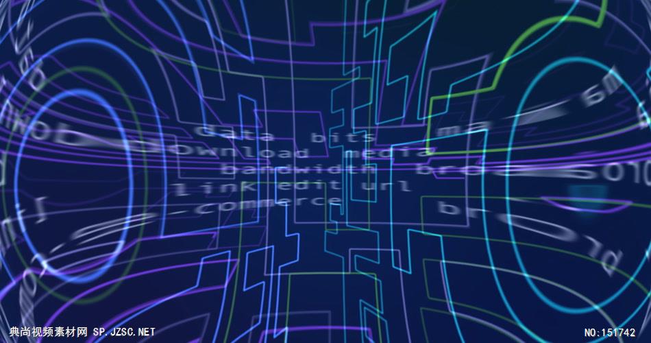 互连网时代（高清）DW108H科技背景 科技视频 动态背景 虚拟背景视频