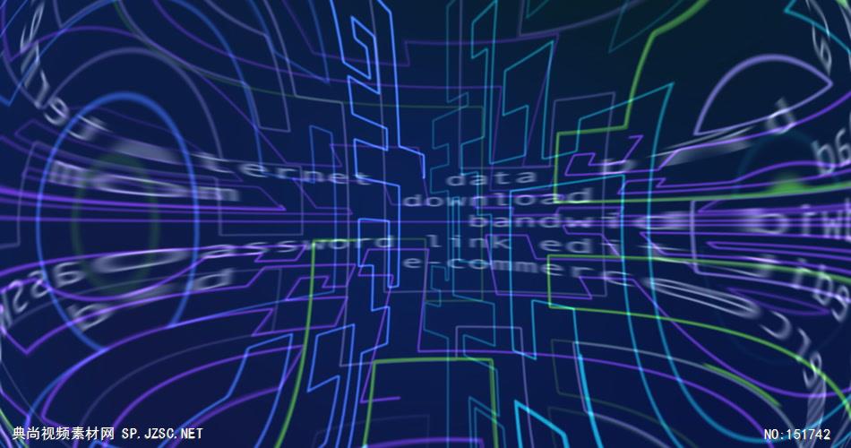 互连网时代（高清）DW108H科技背景 科技视频 动态背景 虚拟背景视频