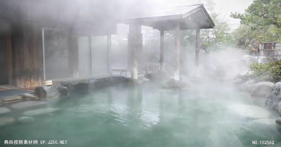 动感 彩色 实拍 日本温泉文化与风光