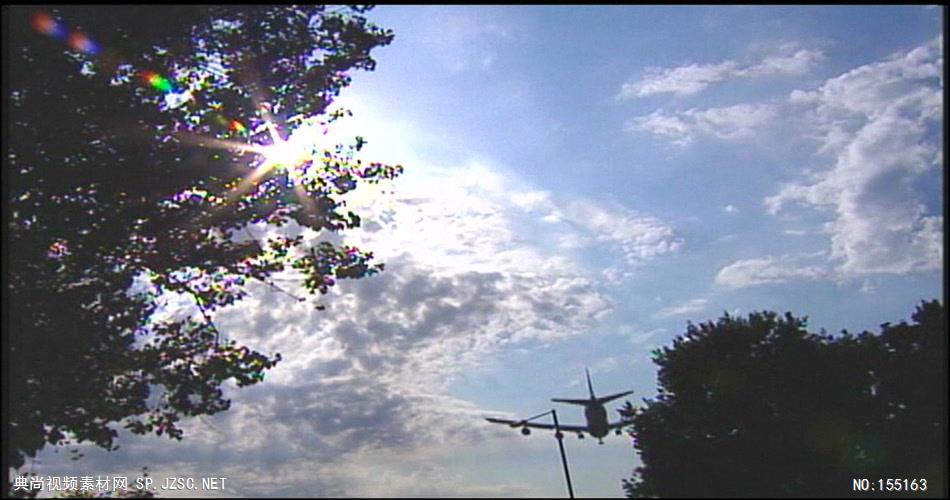 0294-飞机飞过交通 运输