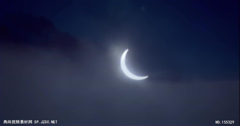 湾湾的月亮 实拍月亮视频素材 视频动态背景 虚拟背景视频