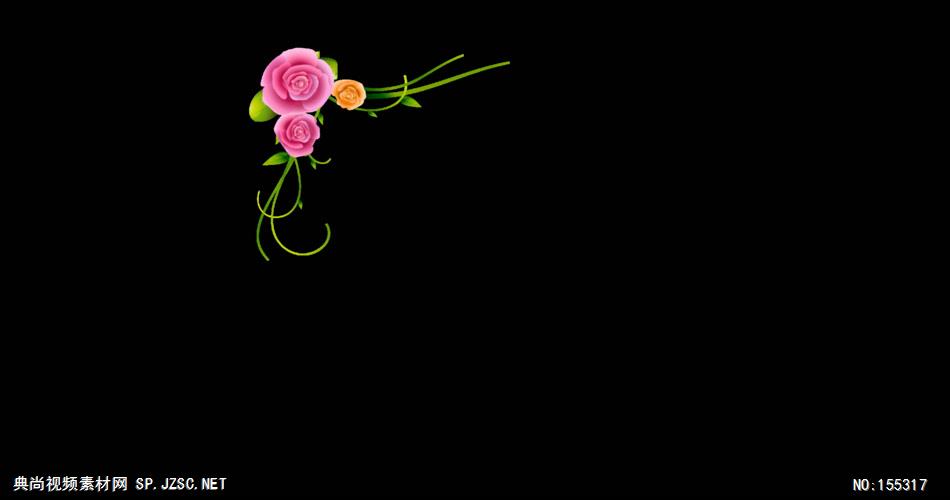 花花藤素材020TrellisBloomsQT动态背景视频背景 视频动态背景 虚拟背景视频