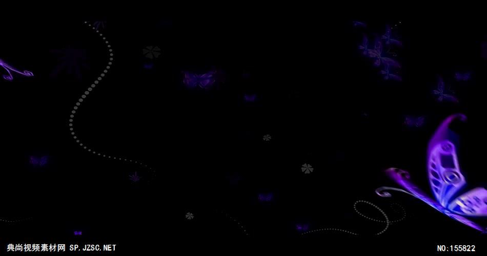 A136-紫色漂亮蝴蝶 婚庆婚礼背景 婚庆婚礼