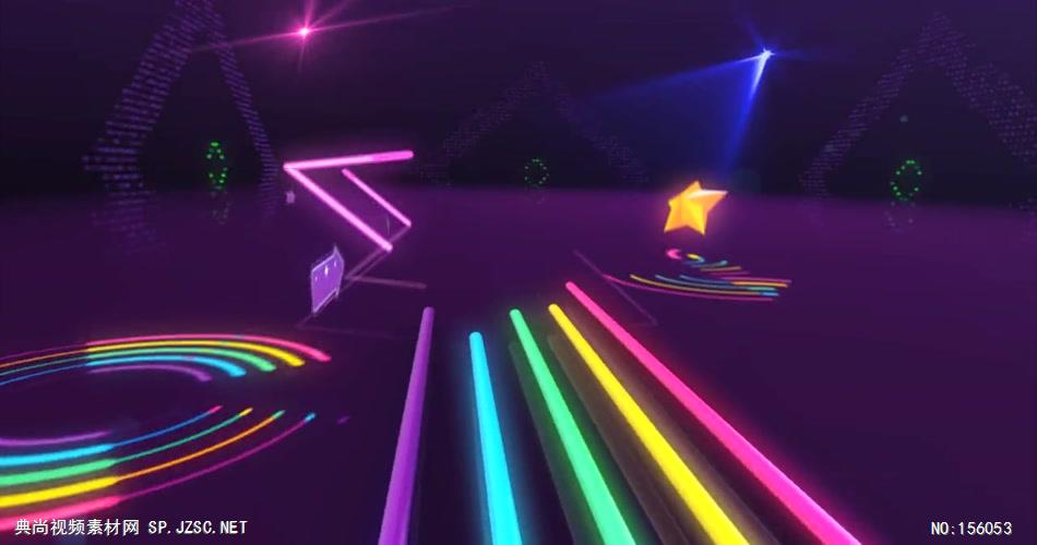 极品欢快节奏音乐动感穿梭舞台背景 舞台灯光秀 酒吧视频