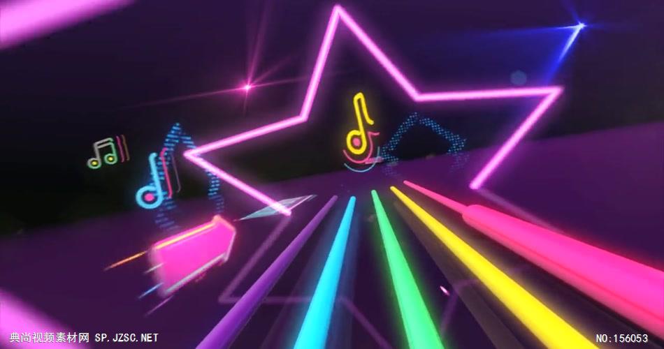 极品欢快节奏音乐动感穿梭舞台背景 舞台灯光秀 酒吧视频