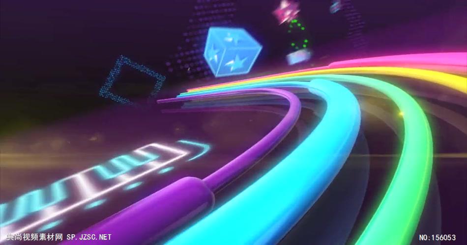 极品欢快节奏音乐动感穿梭舞台背景 舞台灯光秀 酒吧视频