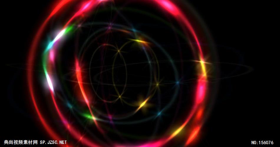 动感炫酷 五彩光圈炫酷视频背景 酒吧视频