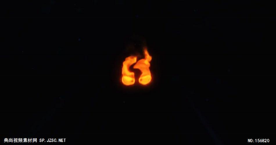 AE：奔跑的狼粒子动画标志 AE模板文件16 logo标志ae动画模版 标志动画