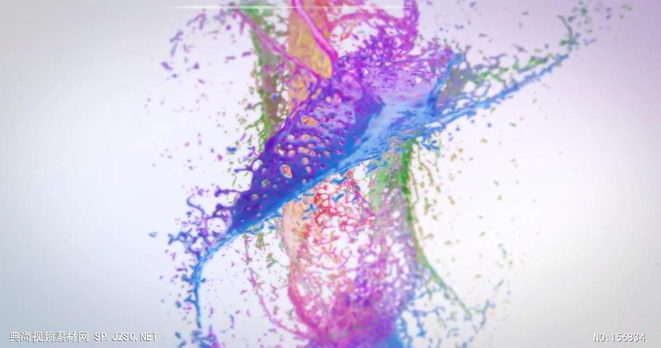 AE：多彩流体动画标志 ae特效素材下载16 logo标志ae动画模版 标志动画