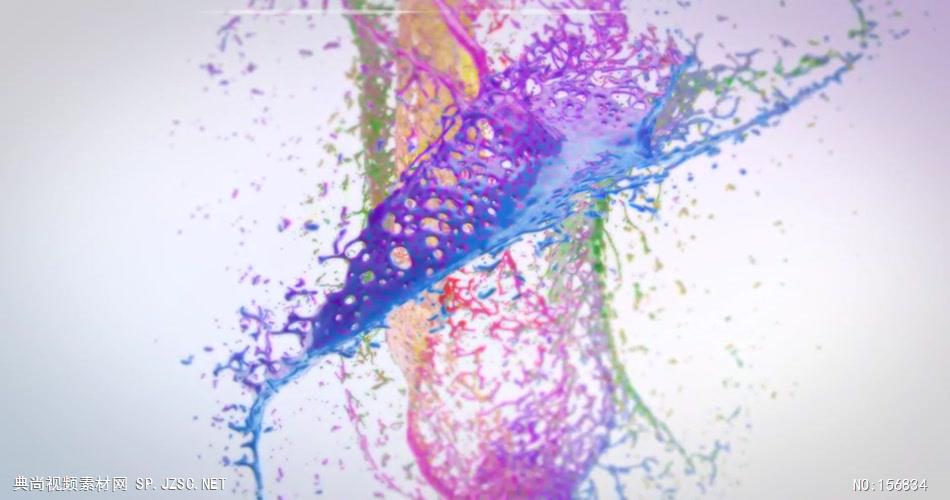 AE：多彩流体动画标志 ae特效素材下载16 logo标志ae动画模版 标志动画