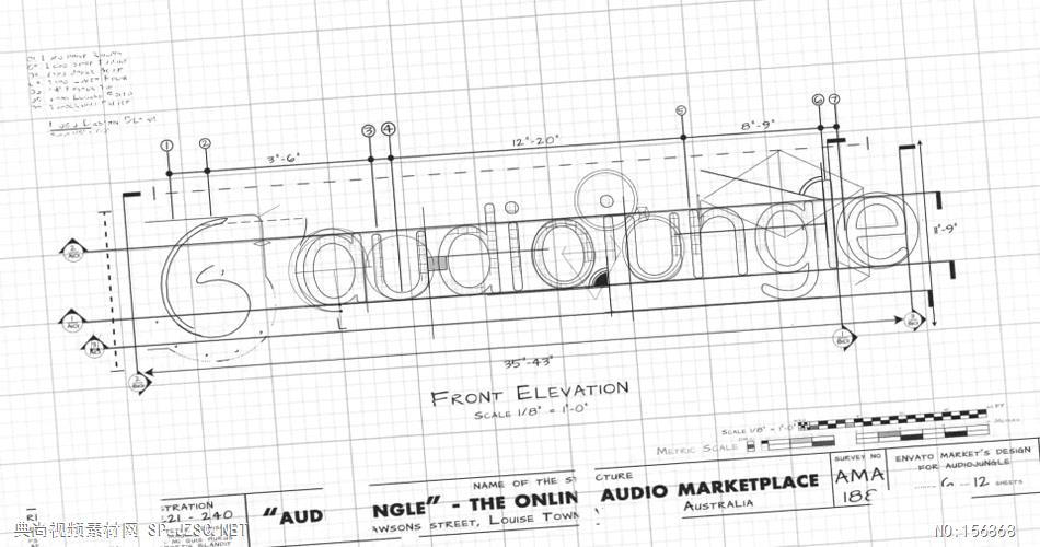 AE：草图构建动画标志 AE模板资源站17 logo标志ae动画模版 标志动画