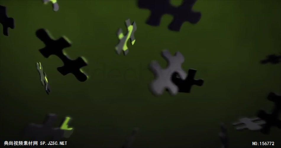 AE：E3D拼图元素动画标志 AE模板资源站17 logo标志ae动画模版 标志动画