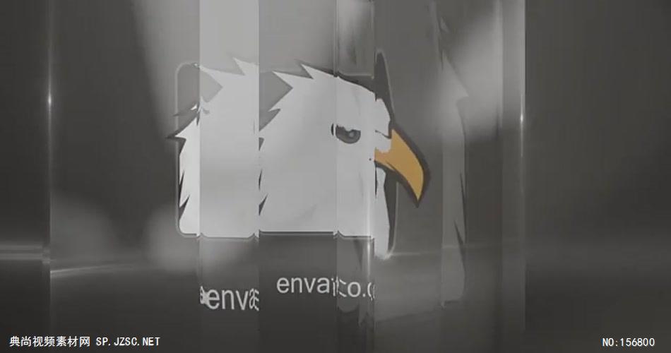 AE：玻璃质感标志 AE资源15 logo标志ae动画模版 标志动画