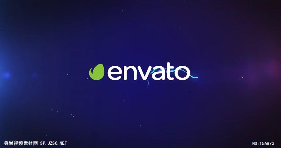 AE：彩色粒子线标志 ae素材下载17 logo标志ae动画模版 标志动画