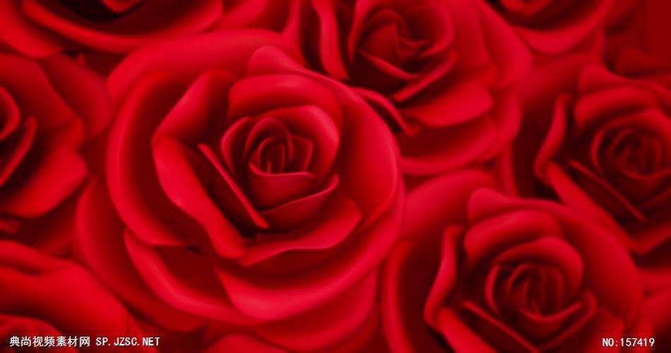 -红玫瑰浪漫款红玫瑰浪漫心型唯美婚礼背景2 婚礼系列大全 婚庆