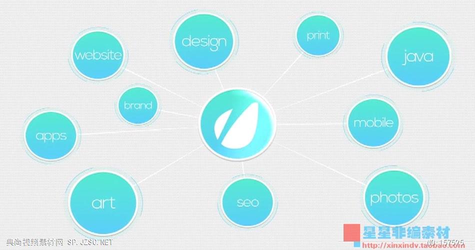 AE：公司连线圈简介片头 AE模板素材下载15 ae片头ae模板 片头视频素材 视频片头 片头素材