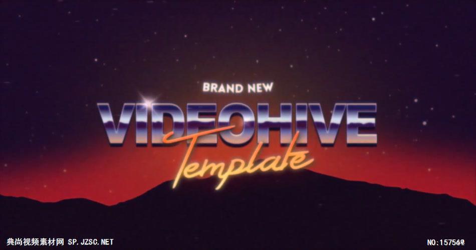 AE：VHS风格标题片头 AE模板文件16 ae片头ae模板 片头视频素材 视频片头 片头素材