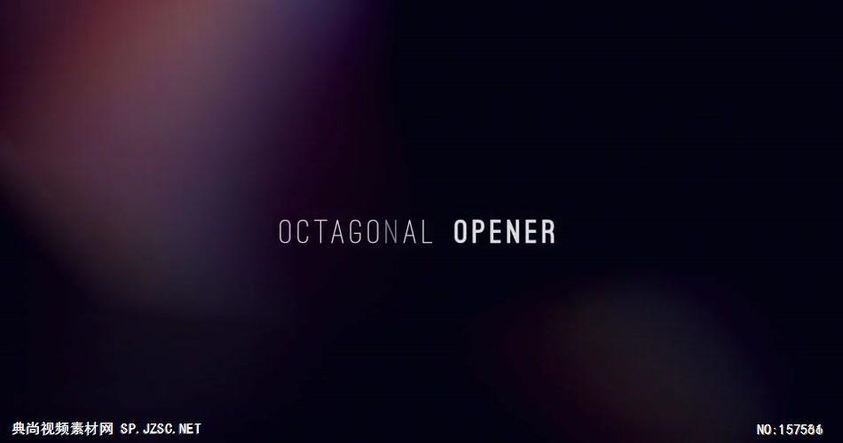 AE：八角形透明相框片头 AE模板素材下载15 ae片头ae模板 片头视频素材 视频片头 片头素材