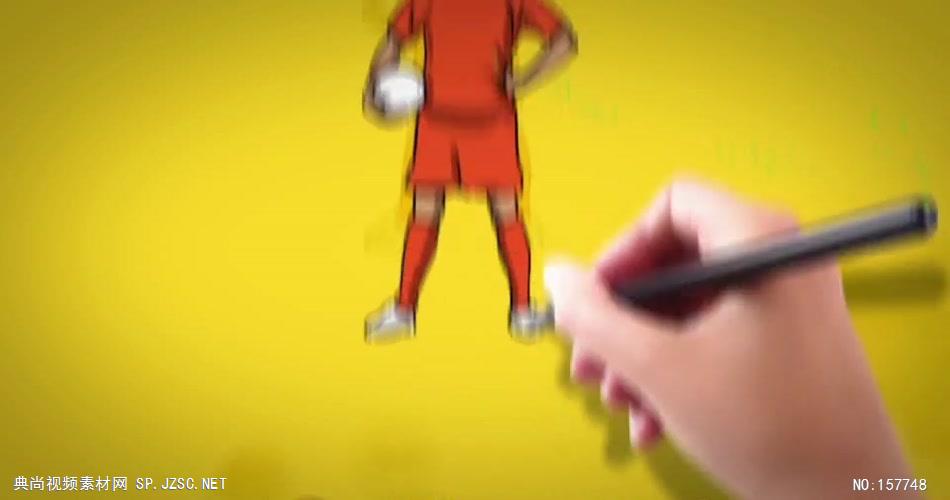 AE：足球白板画宣传片头 AE模板文件16 ae片头ae模板 片头视频素材 视频片头 片头素材