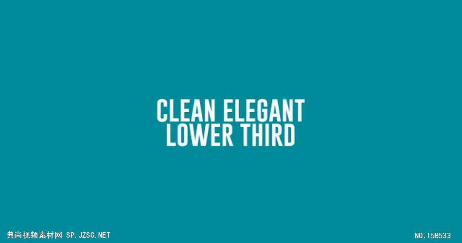 AE：清洁优雅的文字条动画工程 ae特效素材14 文字动画视频ae模板