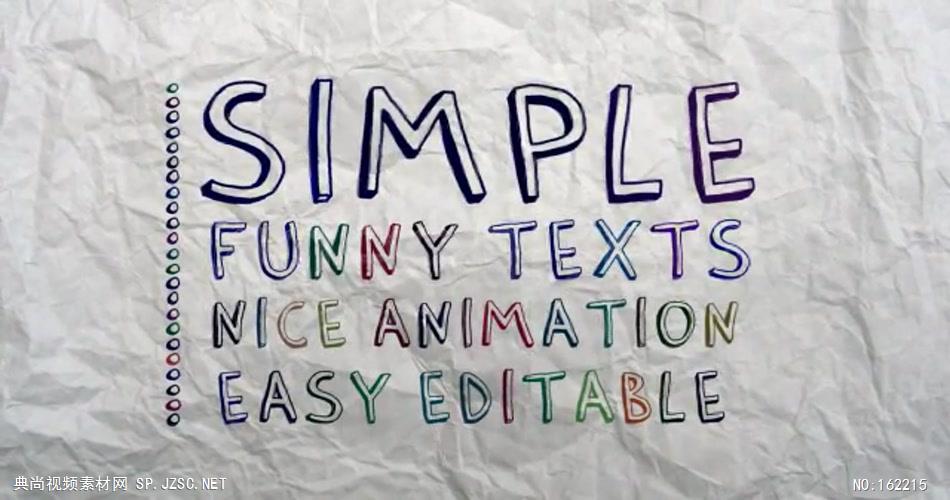 AE：2素描文字排版AE素材模板18 文字字幕ae特效 AE模板免费下载