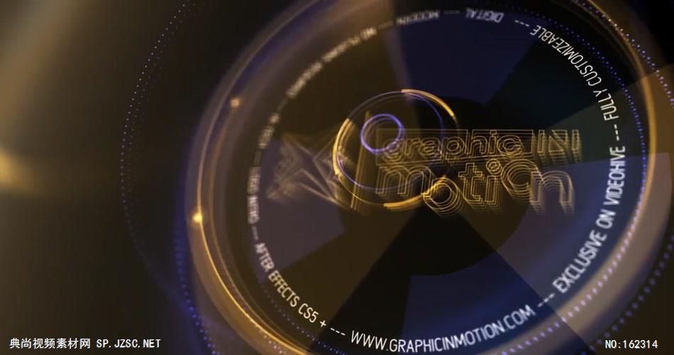 7724 高科技界面动画标志AE素材模板 科技元素 科技ae模版