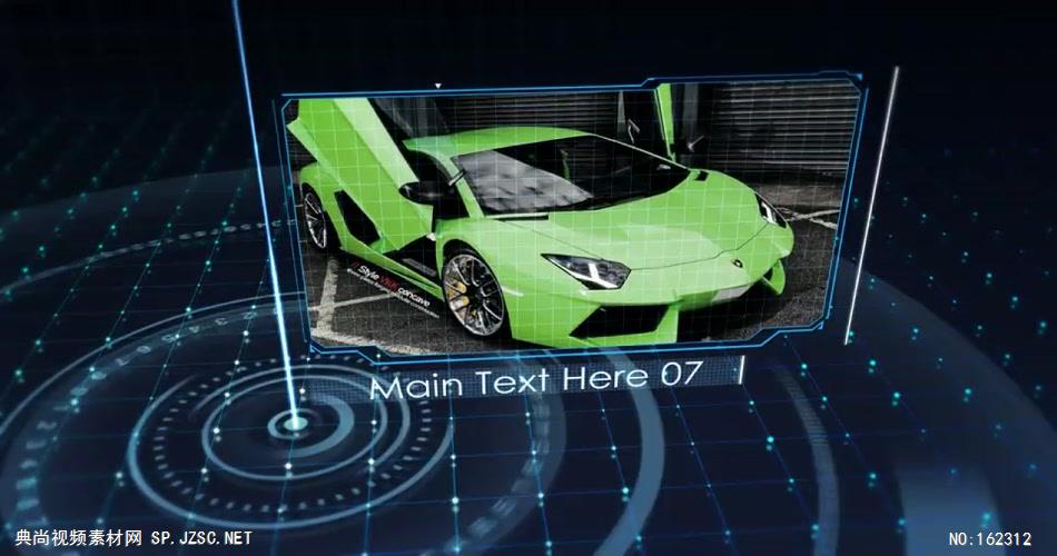 7740 科技感网格图文切换展示AE素材模板 科技元素 科技ae模版