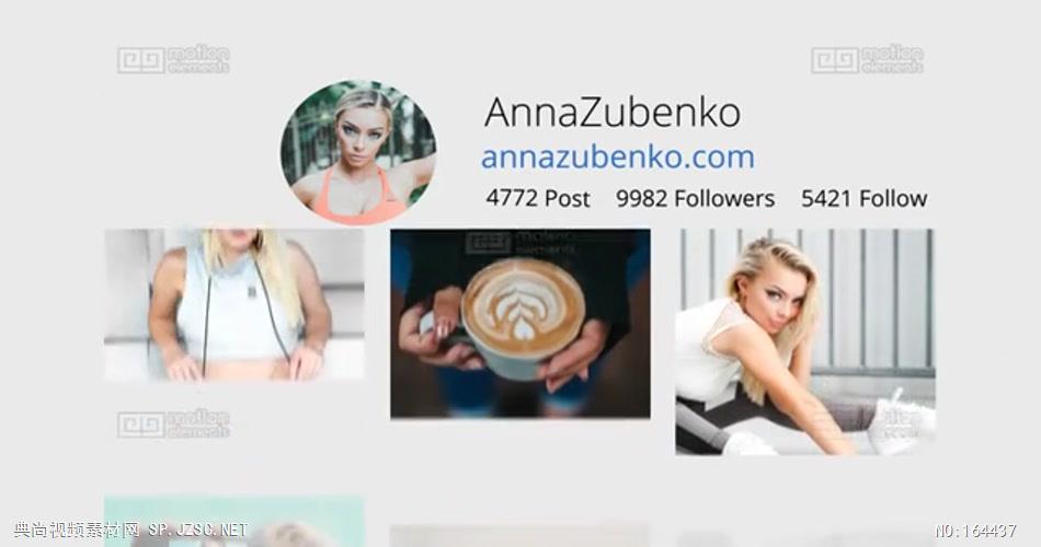 AE：8920 Instagram幻灯片 ae素材模板下载 ae素材免费下载