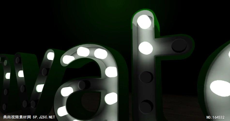 AE：9054 灯泡照亮标志 ae素材模板下载 ae素材免费下载