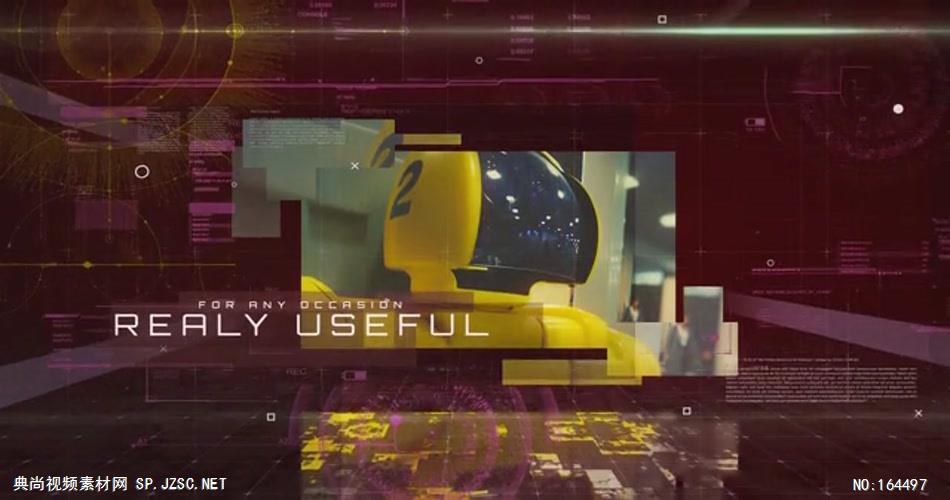 AE：9035 科幻图文幻灯片 ae素材模板下载 ae素材免费下载