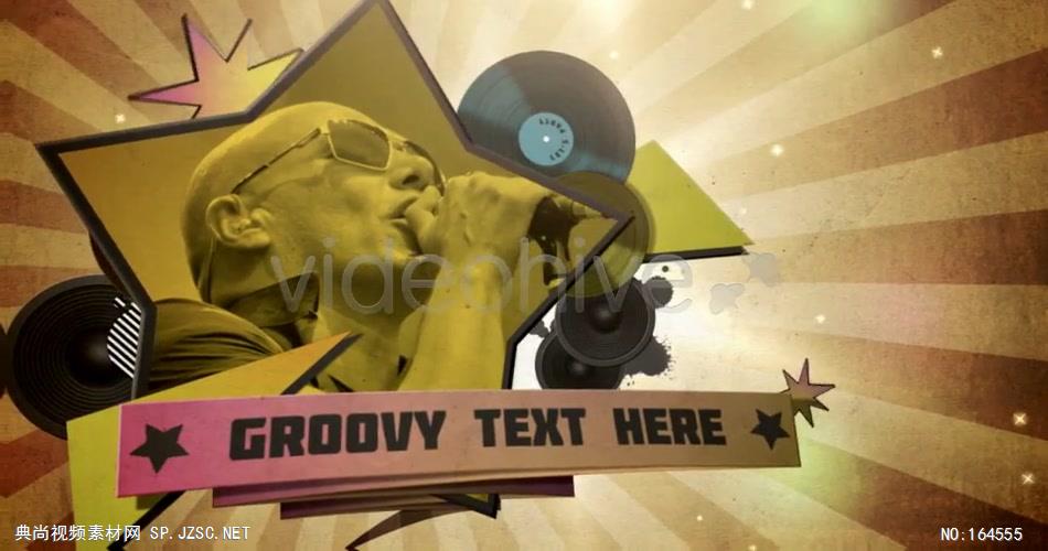 AE：9083 复古音乐派对片头 ae素材模板下载 ae素材免费下载