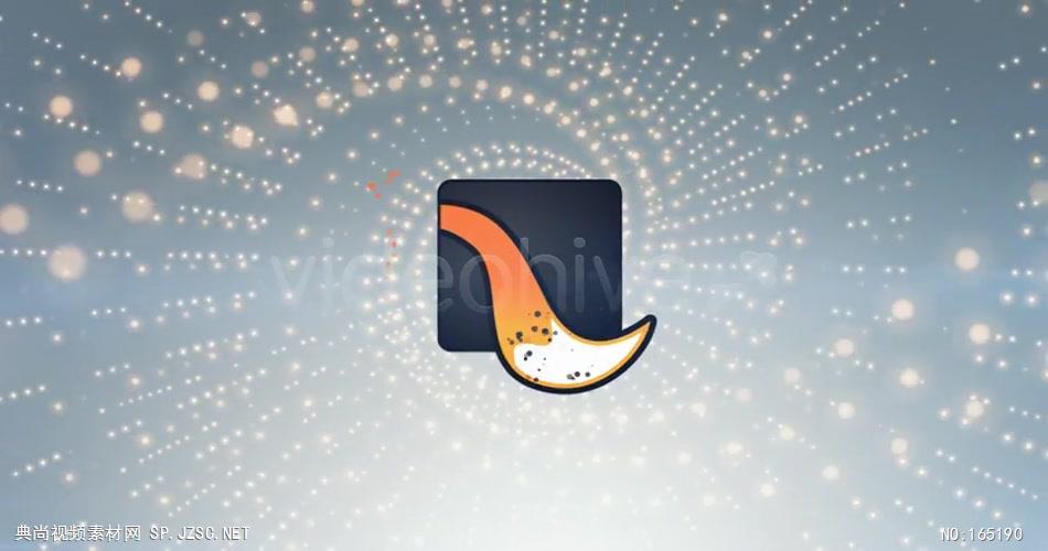 9740 粒子效果标志动画 ae素材ae模版