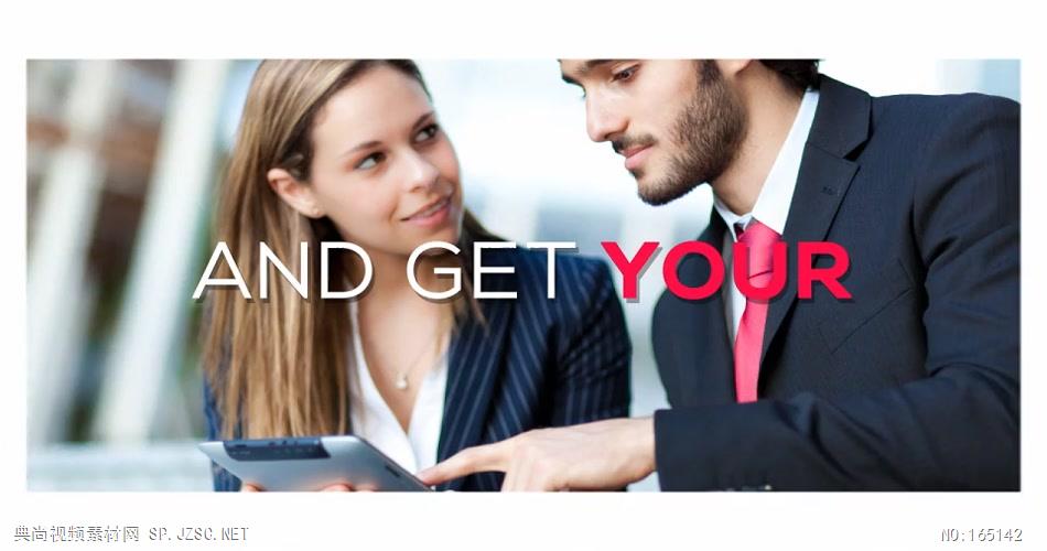 9805 简洁优雅商务幻灯片开场 ae素材ae模版