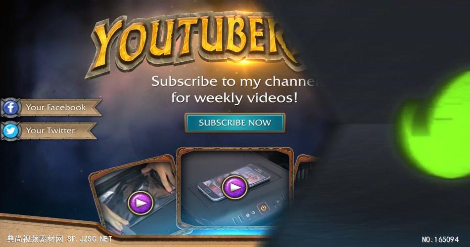 9728 游戏栏目宣传包装 ae素材ae模版