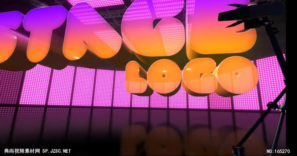 9913 时尚聚光灯舞台标志展示 ae素材ae模版