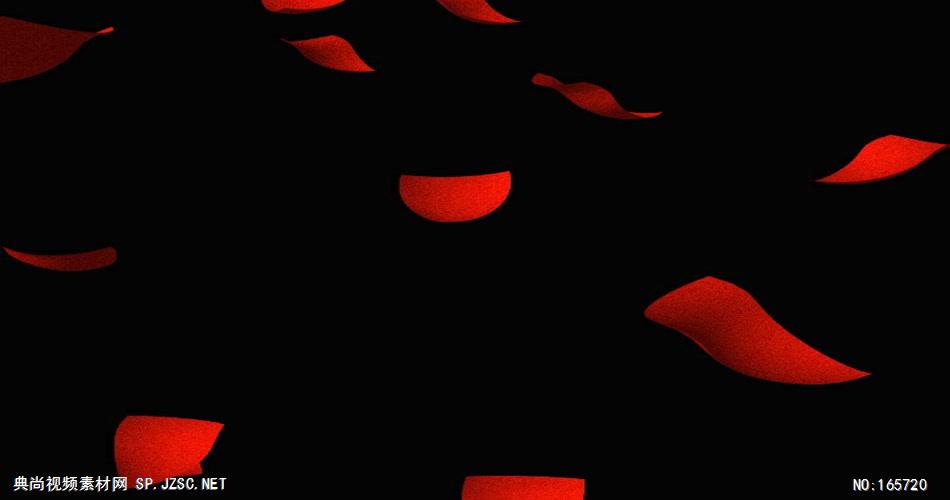 花瓣雨红色玫瑰花瓣