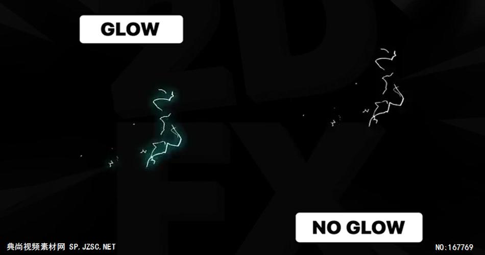 12241 手绘闪电动画元素 免费AE模板片头视频模板, AE素材,国外AE源文件下载 片头ae素材