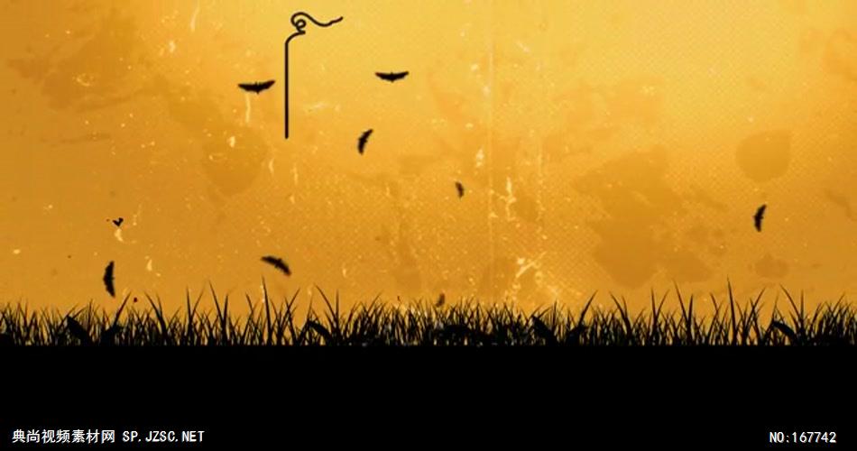 11225 万圣节复古片头 ae特效下载 AE视频特效 片头ae素材