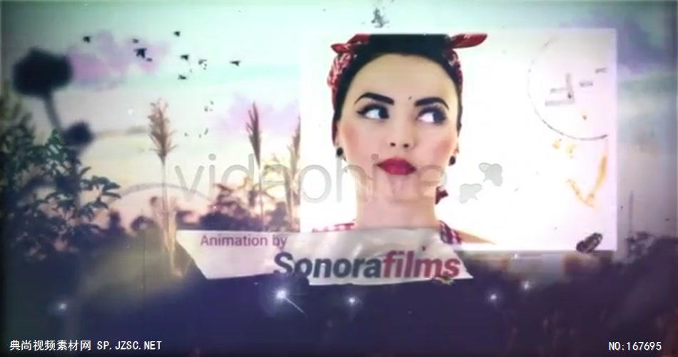 11174 怀旧春天片头 ae特效下载 AE视频特效 片头ae素材