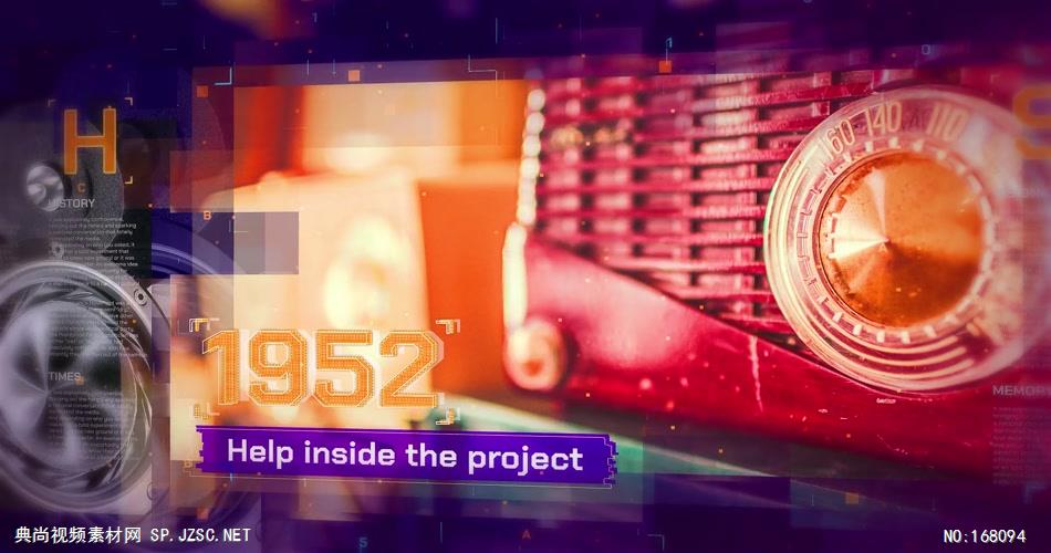 12275 科技感历史时间线宣传片开场 免费AE模板片头视频模板, AE素材,国外AE源文件下载 片头ae素材