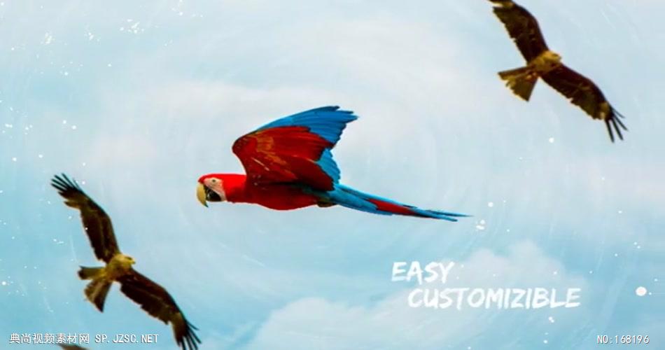 12430 笔刷涂绘效果片头 免费AE模板片头视频模板, AE素材,国外AE源文件下载 片头ae素材