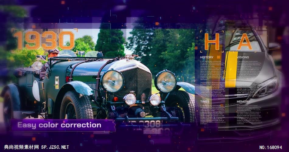 12275 科技感历史时间线宣传片开场 免费AE模板片头视频模板, AE素材,国外AE源文件下载 片头ae素材